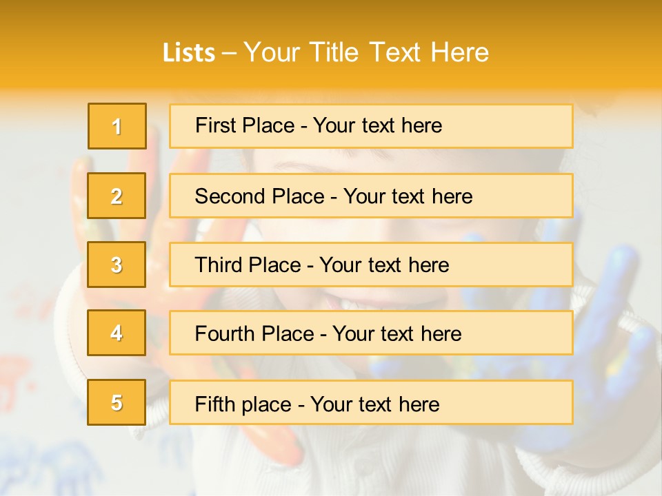 Portrait Fun Baby PowerPoint Template