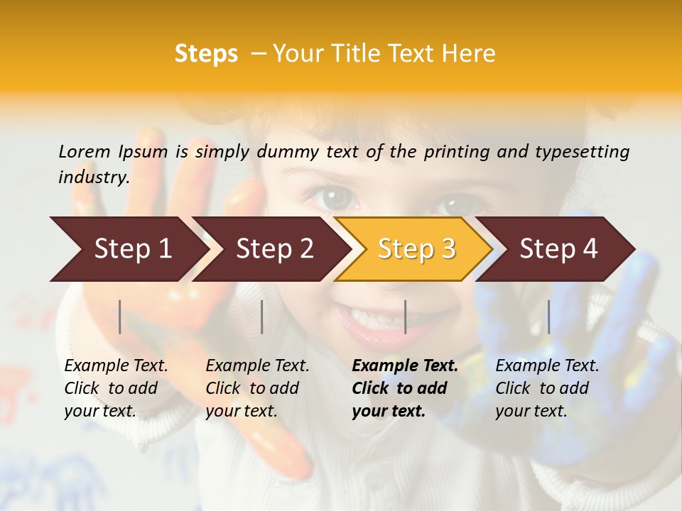 Portrait Fun Baby PowerPoint Template