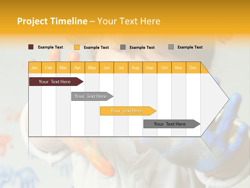 Portrait Fun Baby PowerPoint Template