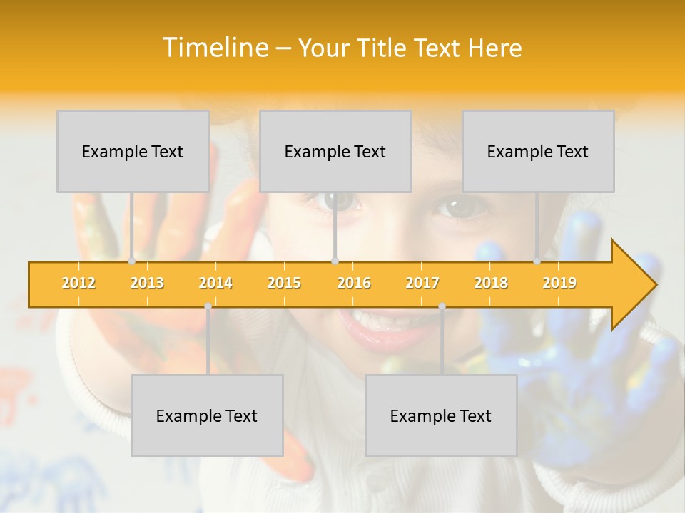 Portrait Fun Baby PowerPoint Template