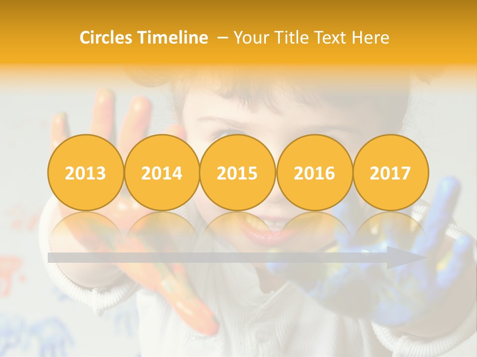 Portrait Fun Baby PowerPoint Template