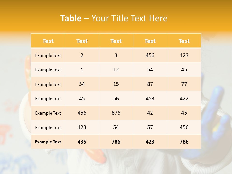 Portrait Fun Baby PowerPoint Template