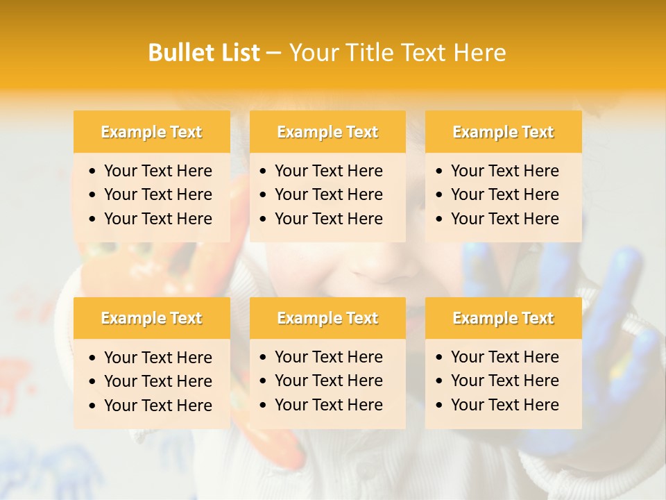 Portrait Fun Baby PowerPoint Template