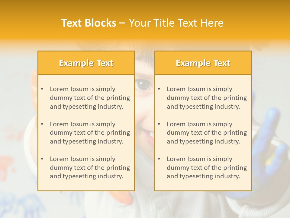 Portrait Fun Baby PowerPoint Template