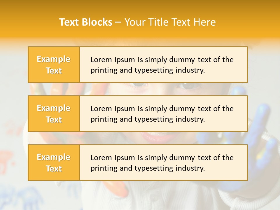 Portrait Fun Baby PowerPoint Template