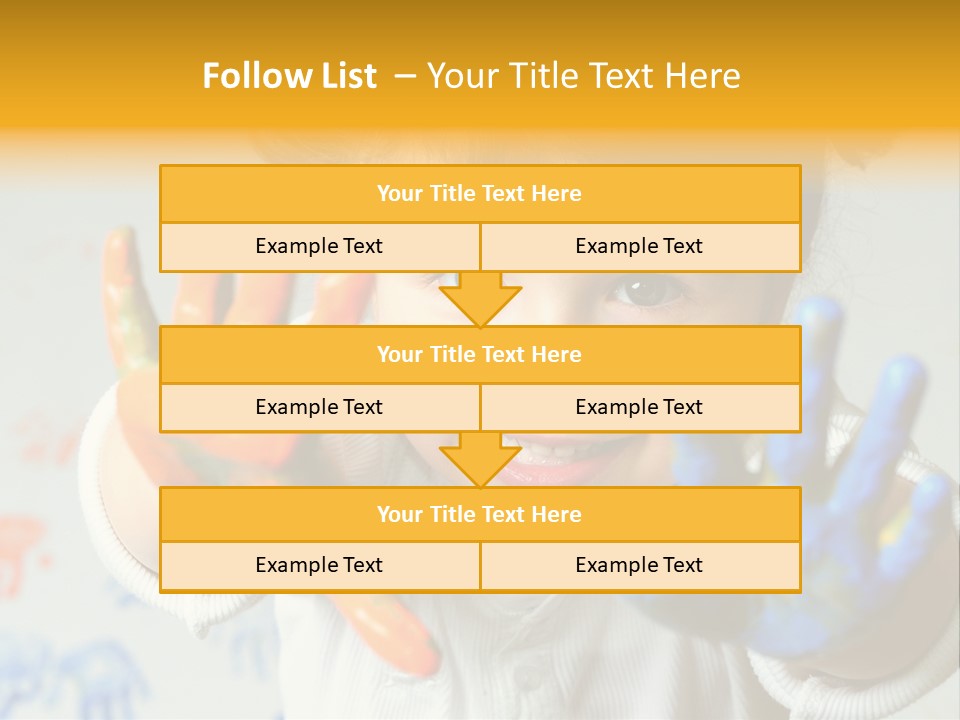 Portrait Fun Baby PowerPoint Template