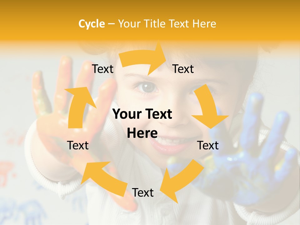 Portrait Fun Baby PowerPoint Template