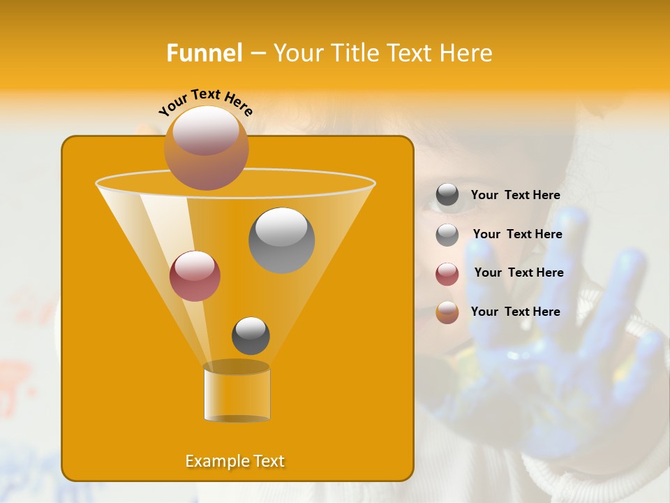 Portrait Fun Baby PowerPoint Template