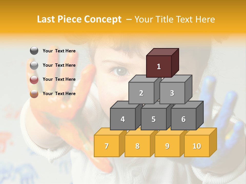 Portrait Fun Baby PowerPoint Template