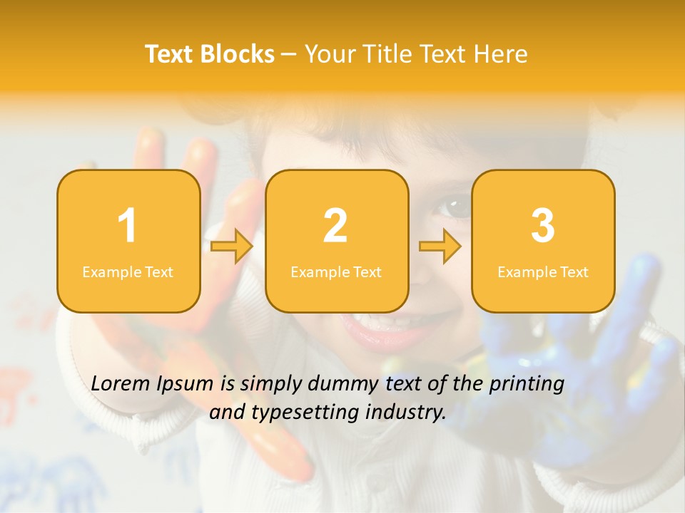 Portrait Fun Baby PowerPoint Template