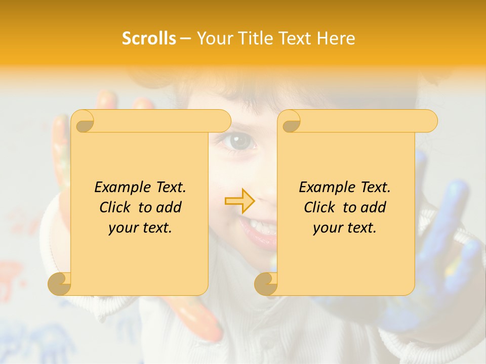 Portrait Fun Baby PowerPoint Template