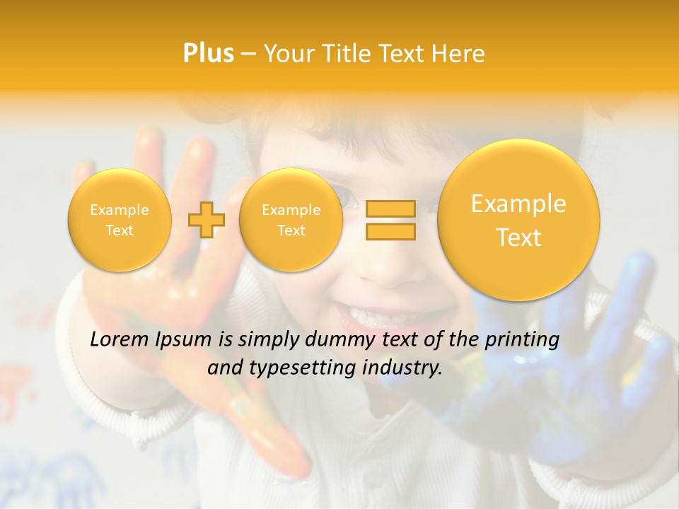 Portrait Fun Baby PowerPoint Template