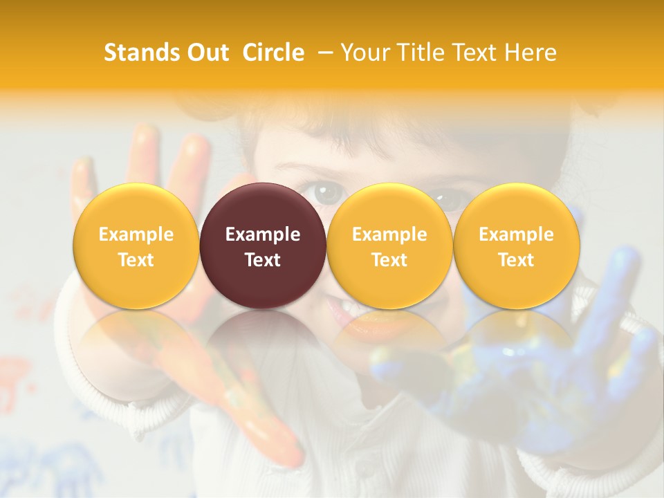 Portrait Fun Baby PowerPoint Template