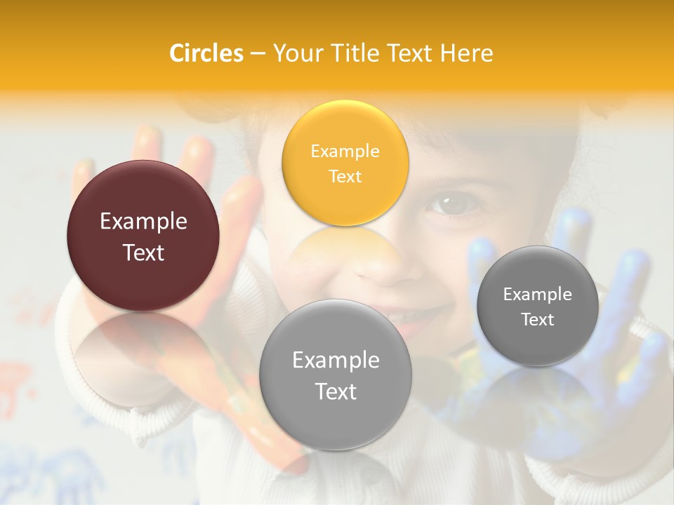 Portrait Fun Baby PowerPoint Template