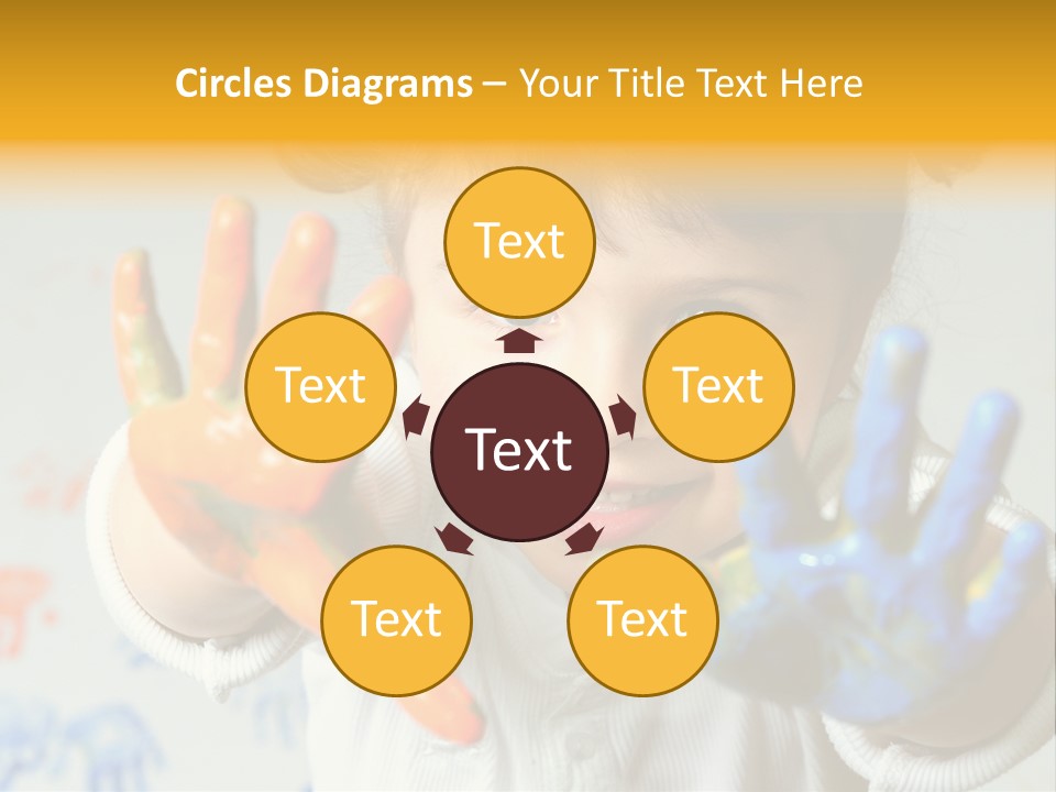 Portrait Fun Baby PowerPoint Template