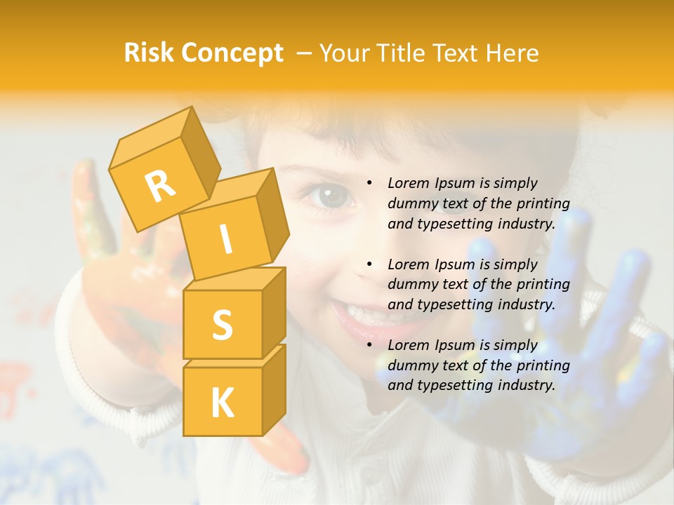 Portrait Fun Baby PowerPoint Template