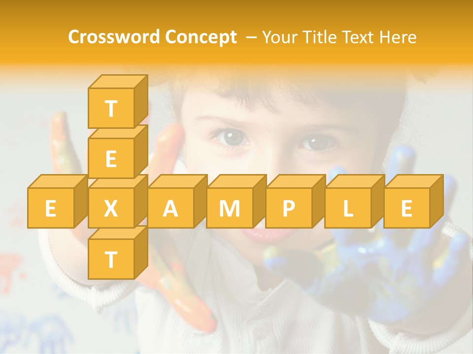 Portrait Fun Baby PowerPoint Template