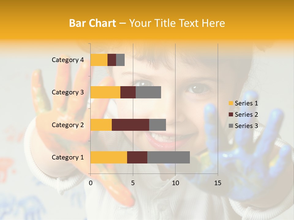 Portrait Fun Baby PowerPoint Template