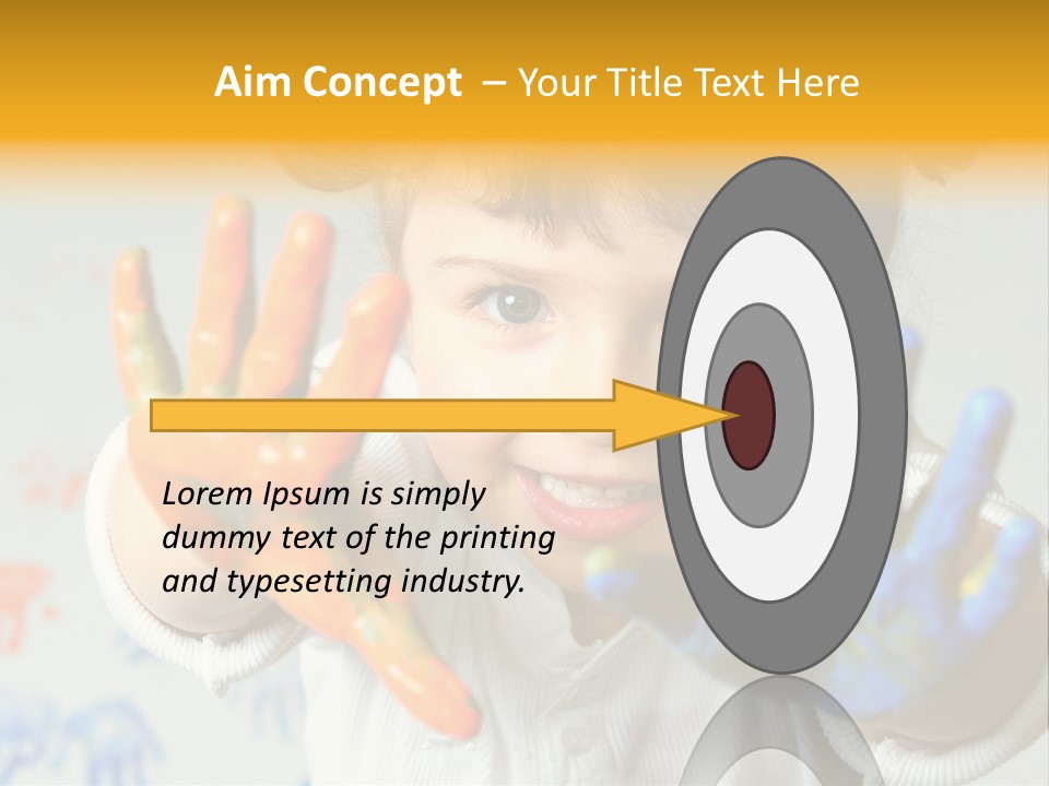 Portrait Fun Baby PowerPoint Template