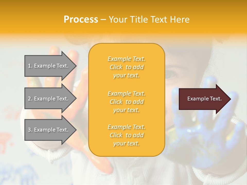 Portrait Fun Baby PowerPoint Template