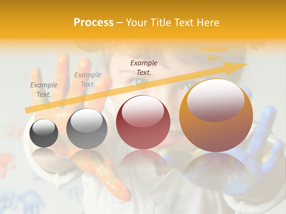 Portrait Fun Baby PowerPoint Template