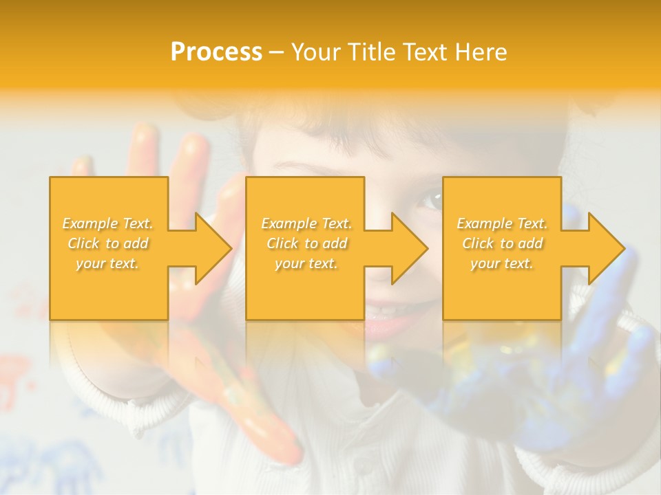 Portrait Fun Baby PowerPoint Template