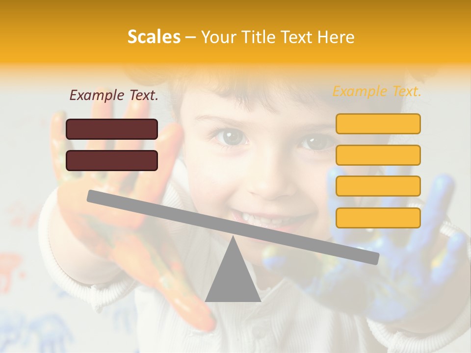 Portrait Fun Baby PowerPoint Template