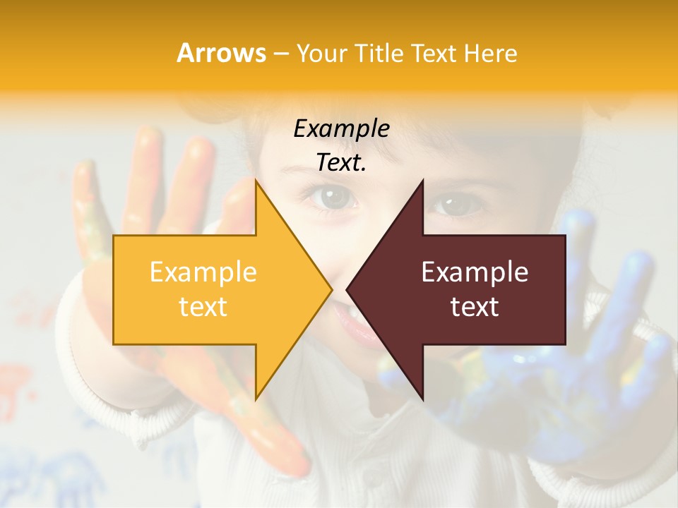 Portrait Fun Baby PowerPoint Template