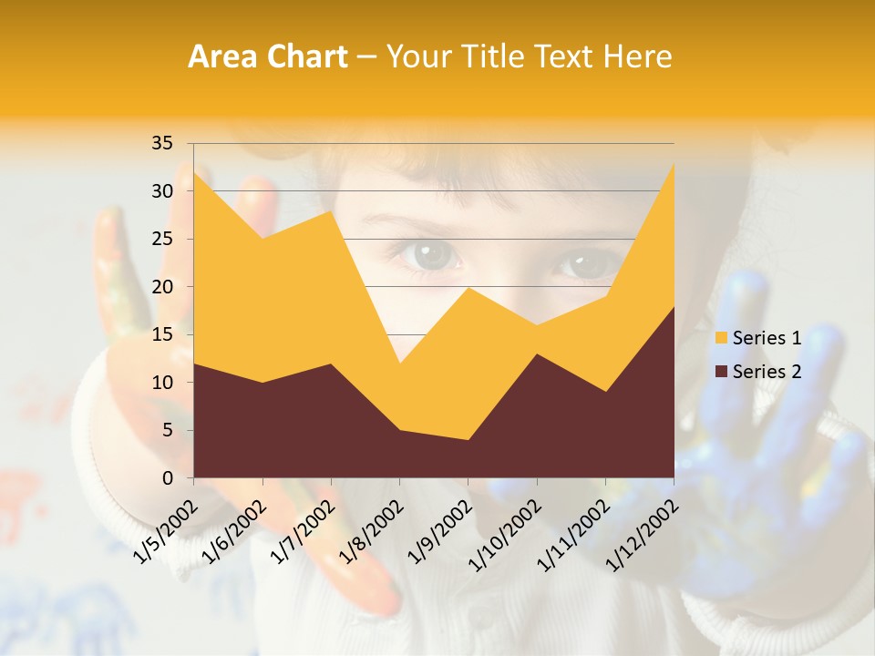 Portrait Fun Baby PowerPoint Template