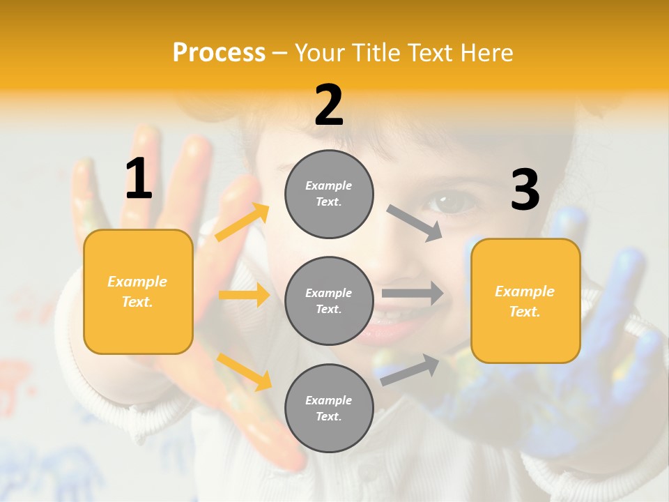 Portrait Fun Baby PowerPoint Template