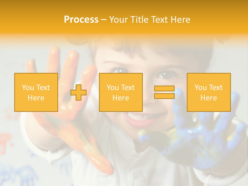 Portrait Fun Baby PowerPoint Template