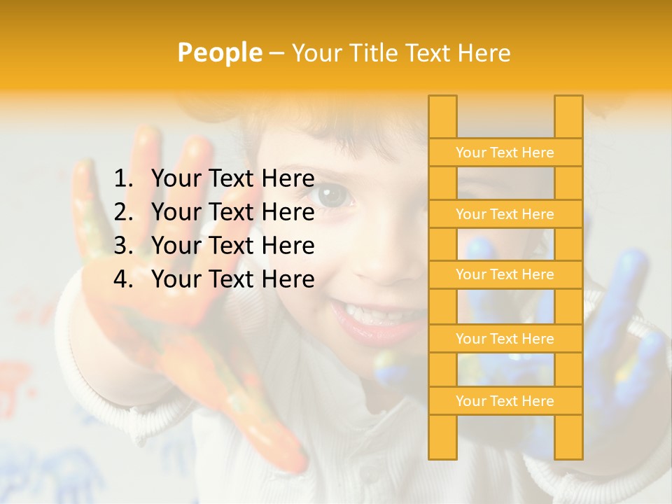 Portrait Fun Baby PowerPoint Template