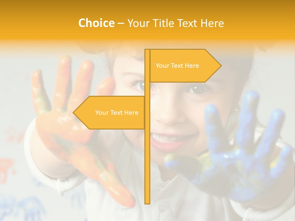 Portrait Fun Baby PowerPoint Template