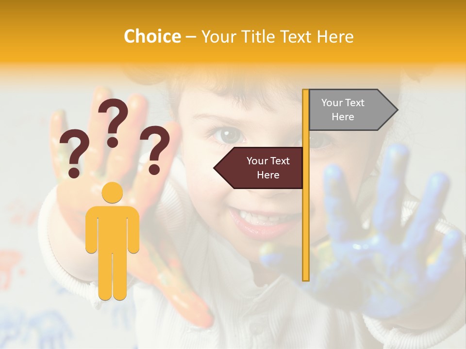 Portrait Fun Baby PowerPoint Template