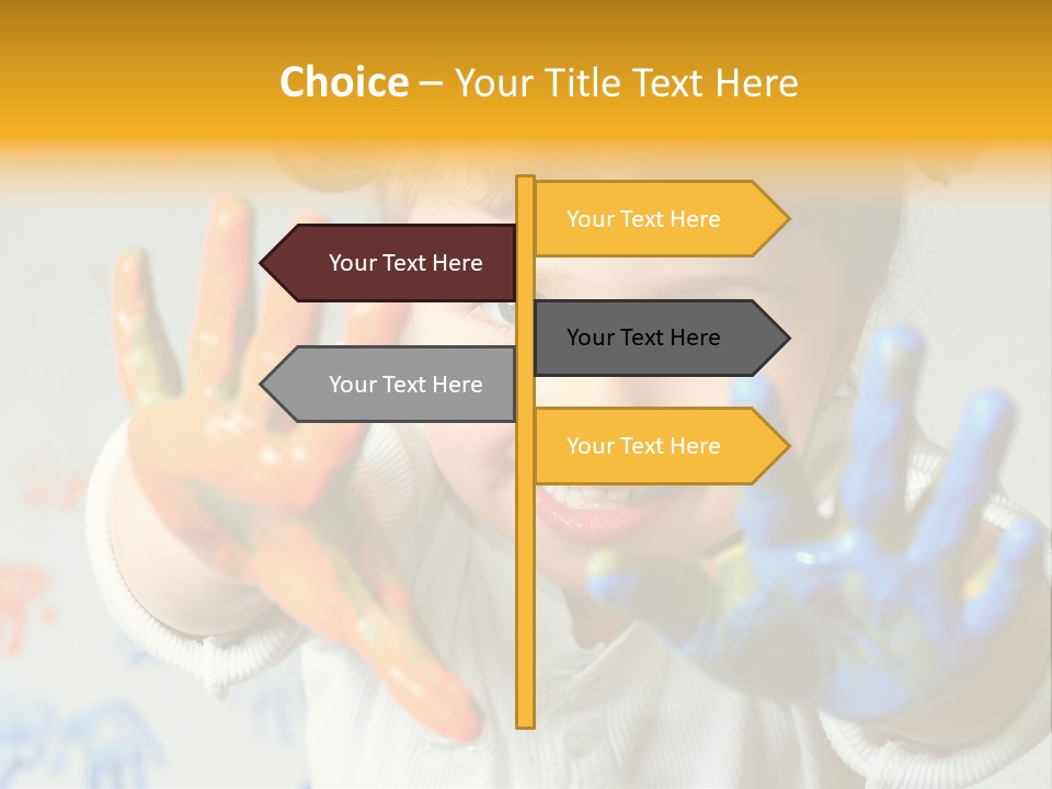 Portrait Fun Baby PowerPoint Template