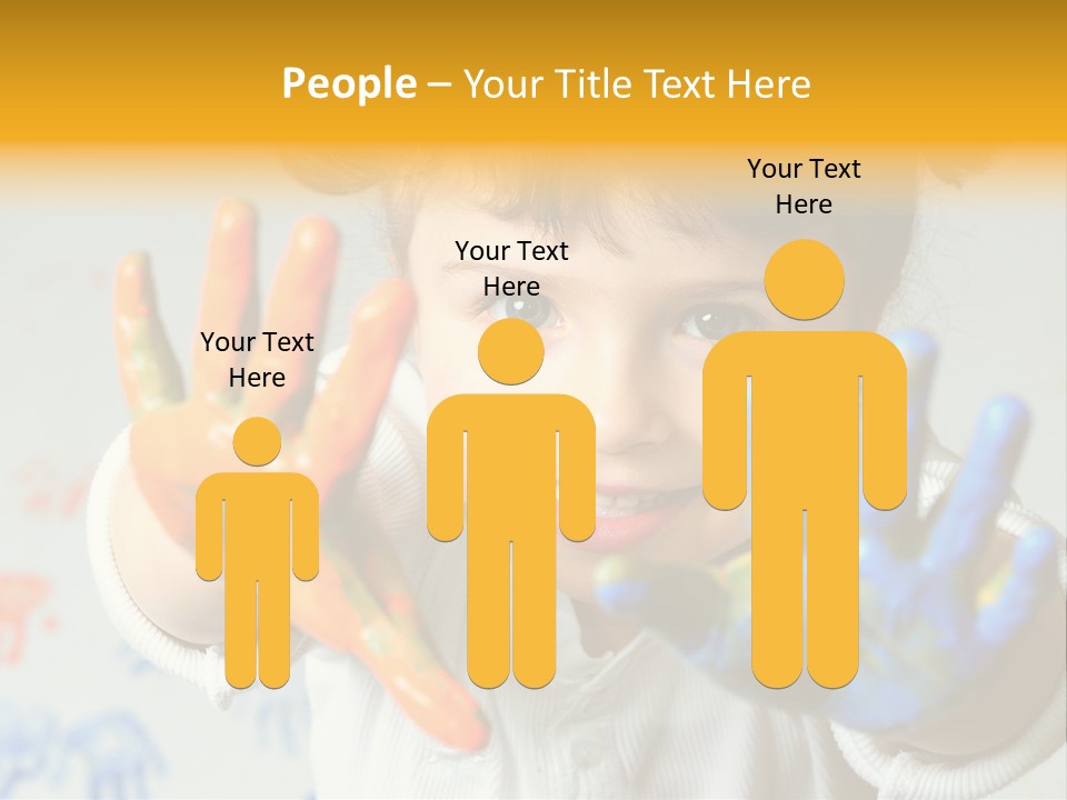 Portrait Fun Baby PowerPoint Template