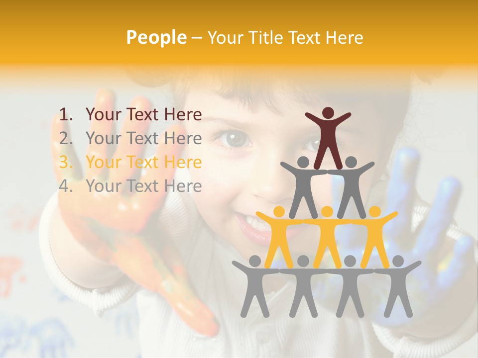 Portrait Fun Baby PowerPoint Template