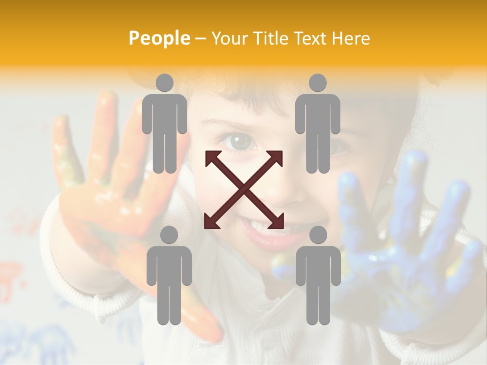 Portrait Fun Baby PowerPoint Template