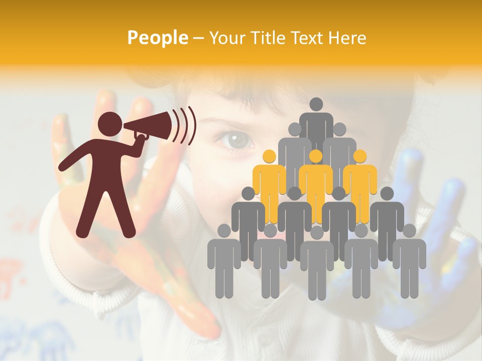 Portrait Fun Baby PowerPoint Template