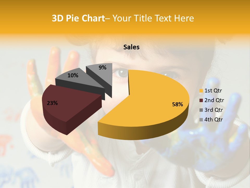 Portrait Fun Baby PowerPoint Template