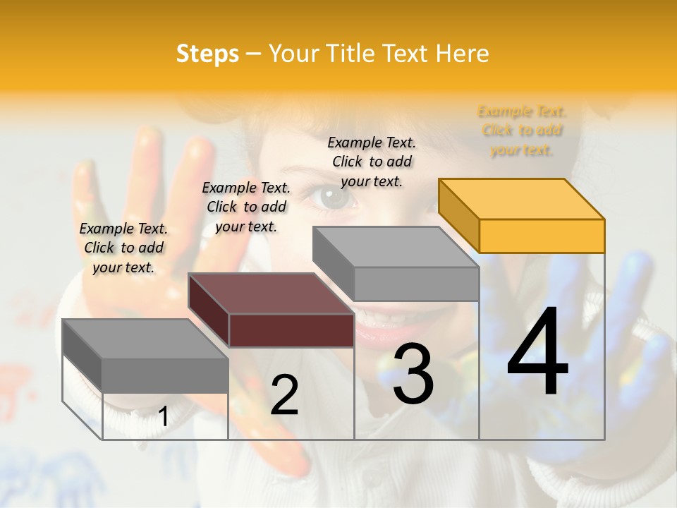 Portrait Fun Baby PowerPoint Template