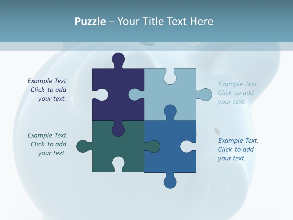 Finance Blue Savings PowerPoint Template