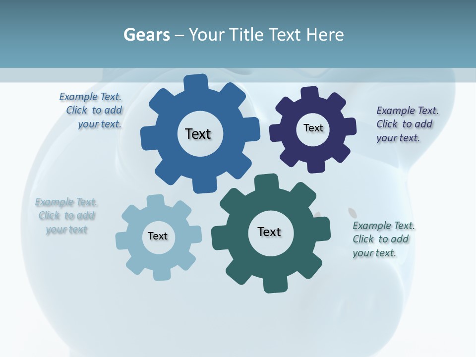 Finance Blue Savings PowerPoint Template