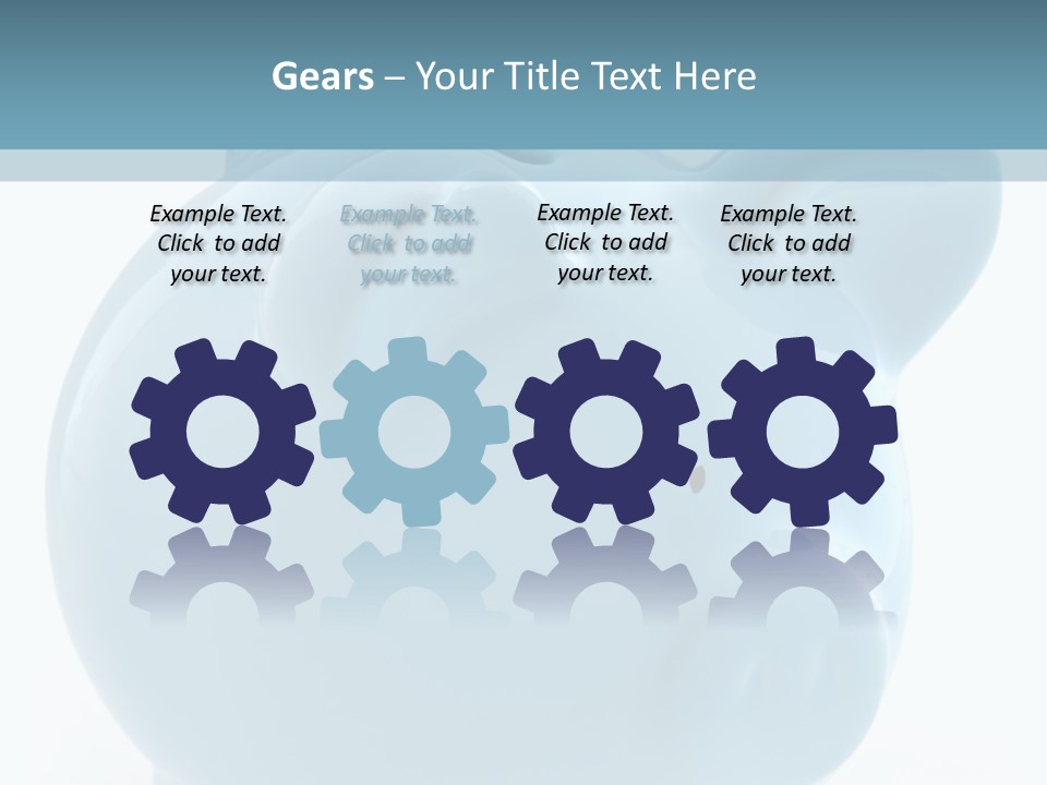 Finance Blue Savings PowerPoint Template