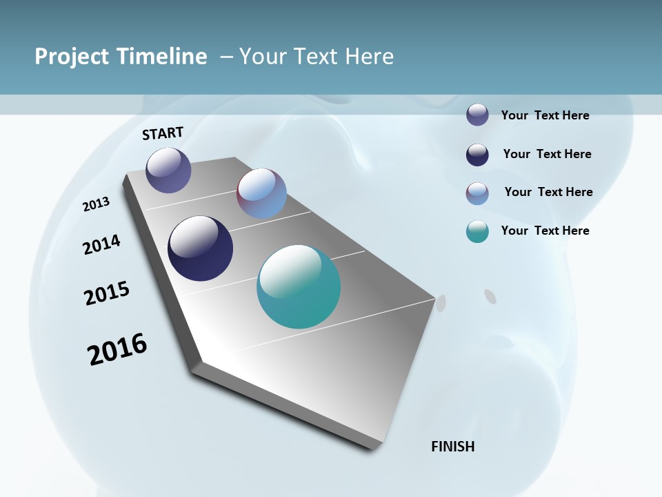 Finance Blue Savings PowerPoint Template