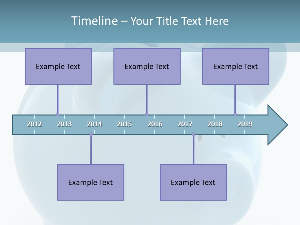 Finance Blue Savings PowerPoint Template