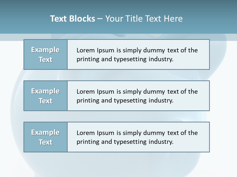 Finance Blue Savings PowerPoint Template