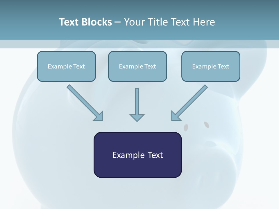 Finance Blue Savings PowerPoint Template