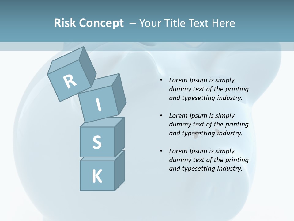 Finance Blue Savings PowerPoint Template