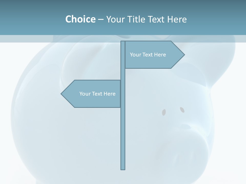 Finance Blue Savings PowerPoint Template